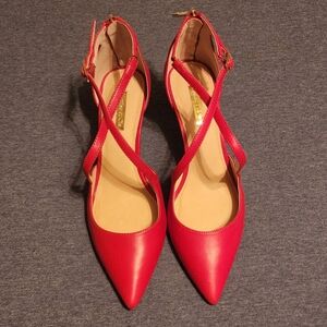 Louise Et Cie Heels. Red Strappy Size 9m/40. No Box.